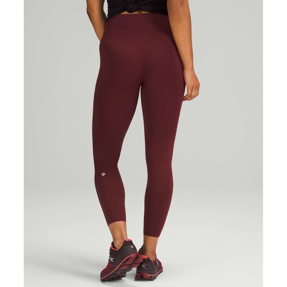 Lululemon Base Pace High-Rise Tight 25 Red Merlot Nulux Running Leggings Size 6